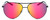Front View of NIKE Chance-M-016 Unisex Aviator Sunglasses Black Grey/Polarized Red Mirror 61mm