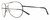 Profile View of NIKE Chance-M-016 Designer Progressive Lens Prescription Rx Eyeglasses in Shiny Black Grey Unisex Pilot Full Rim Metal 61 mm