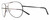 Profile View of NIKE Chance-M-016 Designer Progressive Lens Blue Light Blocking Eyeglasses in Shiny Black Grey Unisex Pilot Full Rim Metal 61 mm