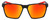 Front View of NIKE Maverick-P-EV1097-010 Unisex Sunglasses in Black/Polarized Red Mirror 59 mm