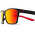 Side View of NIKE Maverick-P-EV1097-010 Unisex Sunglasses in Black/Polarized Red Mirror 59 mm