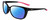 Profile View of NIKE Sentiment-CT7878-010 Designer Polarized Reading Sunglasses with Custom Cut Powered Blue Mirror Lenses in Gloss Black Hot Pink Rose Gold Ladies Square Full Rim Acetate 56 mm