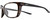 Profile View of NIKE Sentiment-220 Designer Reading Eye Glasses in Gloss Brown Tortoise Havana Matte Black Grey Ladies Square Full Rim Acetate 56 mm