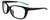Profile View of NIKE Sentiment-CT7886-010 Designer Reading Eye Glasses with Custom Cut Powered Lenses in Matte Black Teal Blue Ladies Square Full Rim Acetate 56 mm