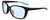 Profile View of NIKE Sentiment-CT7886-010 Designer Progressive Lens Blue Light Blocking Eyeglasses in Matte Black Teal Blue Ladies Square Full Rim Acetate 56 mm