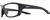 Profile View of NIKE Brazn-Boost-P-CT8177-060 Designer Single Vision Prescription Rx Eyeglasses in Matte Anthracite Grey White Mens Rectangular Full Rim Acetate 57 mm