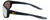 Side View of NIKE Brazn-Fuel-M-DJ0803-452 Men Designer Sunglass Black Grey/Orange Mirror 62mm