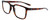 Profile View of NIKE Circuit-MI-220 Designer Single Vision Prescription Rx Eyeglasses in Gloss Auburn Brown Tortoise Havana Unisex Square Full Rim Acetate 55 mm