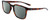 Profile View of NIKE Circuit-MI-220 Designer Polarized Sunglasses with Custom Cut Smoke Grey Lenses in Gloss Auburn Brown Tortoise Havana Unisex Square Full Rim Acetate 55 mm