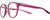 Profile View of NIKE Revere-EV1156-660 Designer Progressive Lens Prescription Rx Eyeglasses in Matte True Berry Violet Purple Gradient Gunmetal Ladies Panthos Full Rim Acetate 51 mm