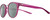 Profile View of NIKE Revere-EV1156-660 Designer Polarized Sunglasses with Custom Cut Smoke Grey Lenses in Matte True Berry Violet Purple Gradient Gunmetal Ladies Panthos Full Rim Acetate 51 mm