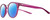 Profile View of NIKE Revere-EV1156-660 Designer Polarized Sunglasses with Custom Cut Blue Mirror Lenses in Matte True Berry Violet Purple Gradient Gunmetal Ladies Panthos Full Rim Acetate 51 mm