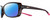 Profile View of NIKE Breeze-M-CT7890-233 Designer Polarized Sunglasses with Custom Cut Blue Mirror Lenses in Dark Burgundy Red Crystal Grey Hot Pink Ladies Oval Full Rim Acetate 57 mm
