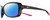 Profile View of NIKE Breeze-M-CT7890-233 Designer Polarized Reading Sunglasses with Custom Cut Powered Blue Mirror Lenses in Dark Burgundy Red Crystal Grey Hot Pink Ladies Oval Full Rim Acetate 57 mm