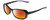 Profile View of NIKE Breeze-CT8031-010 Designer Polarized Sunglasses with Custom Cut Red Mirror Lenses in Gloss Black Matte Purple Ladies Oval Full Rim Acetate 57 mm