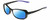 Profile View of NIKE Breeze-CT8031-010 Designer Polarized Sunglasses with Custom Cut Blue Mirror Lenses in Gloss Black Matte Purple Ladies Oval Full Rim Acetate 57 mm