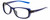 Profile View of NIKE Breeze-CT8031-410 Designer Reading Eye Glasses with Custom Cut Powered Lenses in Midnight Navy Blue Crystal Ladies Oval Full Rim Acetate 57 mm