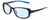 Profile View of NIKE Breeze-CT8031-410 Designer Progressive Lens Blue Light Blocking Eyeglasses in Midnight Navy Blue Crystal Ladies Oval Full Rim Acetate 57 mm