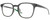 Profile View of NIKE Session-080 Designer Reading Eye Glasses with Custom Cut Powered Lenses in Oil Grey Crystal Pine Green Unisex Panthos Full Rim Acetate 51 mm