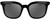 Front View of NIKE Myriad-P-CW4720-010 Women's Sunglasses in Black Silver/Polarized Grey 52 mm