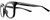 Profile View of NIKE Myriad-P-CW4720-010 Designer Reading Eye Glasses with Custom Cut Powered Lenses in Gloss Black Silver Ladies Panthos Full Rim Acetate 52 mm