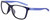 Profile View of NIKE Dawn-Ascent-556 Designer Reading Eye Glasses in Gloss Navy Blue Indigo Purple Crystal Unisex Panthos Full Rim Acetate 57 mm