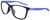 Profile View of NIKE Dawn-Ascent-556 Designer Single Vision Prescription Rx Eyeglasses in Gloss Navy Blue Indigo Purple Crystal Unisex Panthos Full Rim Acetate 57 mm