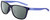 Profile View of NIKE Dawn-Ascent-556 Designer Polarized Sunglasses with Custom Cut Smoke Grey Lenses in Gloss Navy Blue Indigo Purple Crystal Unisex Panthos Full Rim Acetate 57 mm