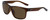 Profile View of NIKE Cruiser-EV0834-220 Unisex Sunglasses in Oak Brown Crystal Silver/Amber 59mm