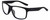 Profile View of NIKE Cruiser-MI-014 Designer Reading Eye Glasses with Custom Cut Powered Lenses in Matte Black Unisex Rectangular Full Rim Acetate 59 mm