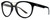 Profile View of Smith Optics Bridgetown Designer Reading Eye Glasses in Gloss Black Gold Ladies Panthos Full Rim Acetate 54 mm