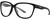 Profile View of Smith Optics Monterey Designer Reading Eye Glasses in Gloss Black Gold Ladies Panthos Full Rim Acetate 58 mm