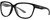 Profile View of Smith Optics Monterey Designer Blue Light Blocking Eyeglasses in Gloss Black Gold Ladies Panthos Full Rim Acetate 58 mm