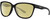 Profile View of Smith Optics Monterey Designer Polarized Reading Sunglasses with Custom Cut Powered Sun Flower Yellow Lenses in Gloss Black Gold Ladies Panthos Full Rim Acetate 58 mm