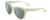 Profile View of Smith Optics Sidney Designer Polarized Sunglasses with Custom Cut Smoke Grey Lenses in Gloss Seafoam Green Crystal Ladies Cat Eye Full Rim Acetate 52 mm