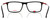 Top View of Carrera CA-8866 Designer Single Vision Prescription Rx Eyeglasses in Matte Black Red Unisex Rectangular Full Rim Acetate 54 mm