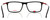 Top View of Carrera CA-8866 Designer Bi-Focal Prescription Rx Eyeglasses in Matte Black Red Unisex Rectangular Full Rim Acetate 54 mm