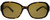 Front View of Kate Spade AKIRA Womens Sunglasses in Brown Tortoise Havana/Polarized Amber 54mm