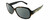 Profile View of Kate Spade AKIRA Designer Polarized Sunglasses with Custom Cut Smoke Grey Lenses in Gloss Brown Tortoise Havana Black Beige Gold Ladies Square Full Rim Acetate 54 mm