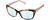 Profile View of Kate Spade JOHANNA Designer Progressive Lens Blue Light Blocking Eyeglasses in Gloss Rose Brown Tortoise Havana Pink Crystal Ladies Cat Eye Full Rim Acetate 53 mm