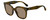 Profile View of Kate Spade ATALIA Cat Eye Designer Sunglasses in Brown Havana Crystal/Amber 52mm