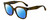 Profile View of Kate Spade ATALIA Designer Polarized Sunglasses with Custom Cut Blue Mirror Lenses in Gloss Brown Havana Crystal Ladies Cat Eye Full Rim Acetate 52 mm