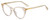 Profile View of Kate Spade JANALYNN Designer Reading Eye Glasses in Sparkly Glitter Beige Crystal Gold Ladies Cat Eye Full Rim Acetate 51 mm