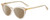 Profile View of Kate Spade JANALYNN Designer Polarized Reading Sunglasses with Custom Cut Powered Amber Brown Lenses in Sparkly Glitter Beige Crystal Gold Ladies Cat Eye Full Rim Acetate 51 mm
