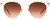 Front View of Kate Spade KEESEY Cat Eye Sunglasses Blush Crystal Rose Gold/Pink Gradient 53 mm