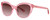 Profile View of Kate Spade AMBERLEE Women Cateye Sunglasses Pink Crystal Red/Brown Gradient 55mm