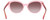 Top View of Kate Spade AMBERLEE Women Cateye Sunglasses Pink Crystal Red/Brown Gradient 55mm