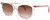 Profile View of Kate Spade ANDRIA Cat Eye Sunglasses in Pink Crystal Glitter/Brown Gradient 51mm