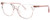 Profile View of Kate Spade ANDRIA Designer Bi-Focal Prescription Rx Eyeglasses in Gloss Pink Crystal Sparkly Glitter Ladies Cat Eye Full Rim Acetate 51 mm