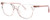Profile View of Kate Spade ANDRIA Designer Progressive Lens Blue Light Blocking Eyeglasses in Gloss Pink Crystal Sparkly Glitter Ladies Cat Eye Full Rim Acetate 51 mm